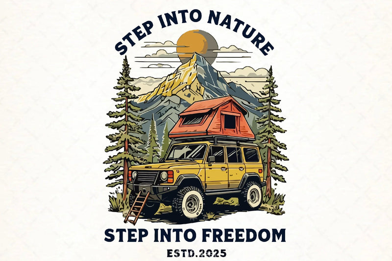 Nature Freedom Outdoor T Shirt Clipart Bundle - CraftNest - Digital Crafting and Art