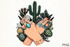Boho Cactus Succulent Clipart Bundle