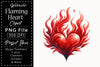 Flaming Heart Clipart Bundle