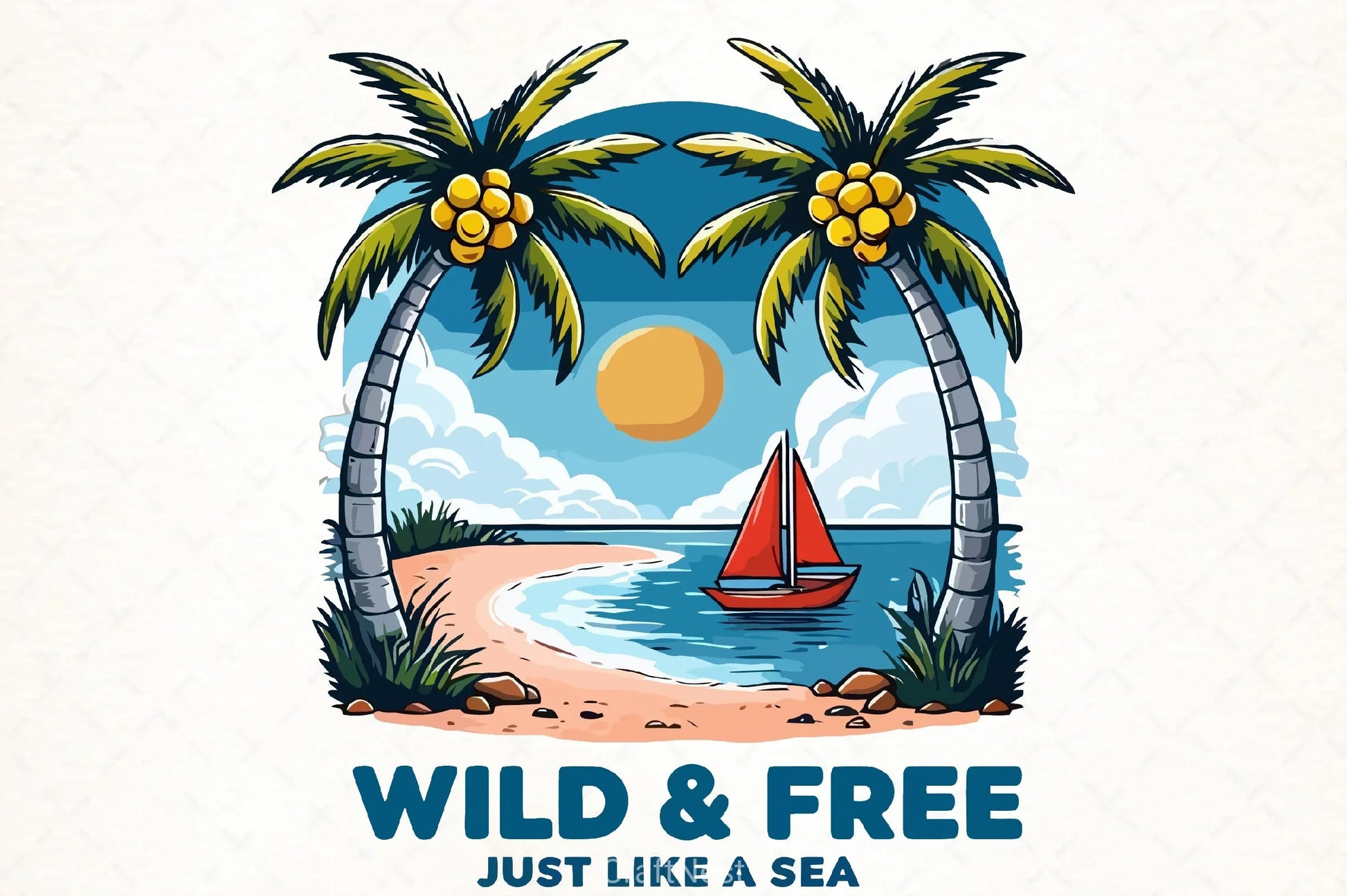 Wild & Free Sea Vibes Clipart Bundle - CraftNest - Digital Crafting and Art