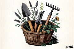 Gardening Tools & Herbs Clipart Bundle - CraftNest - Digital Crafting and Art