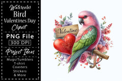 Bird Valentines Clipart Bundle 5 - CraftNest - Digital Crafting and Art