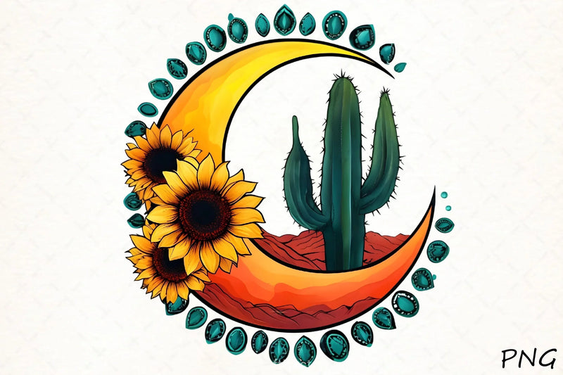 Western Crescent Clipart Bundle - CraftNest - Digital Crafting and Art