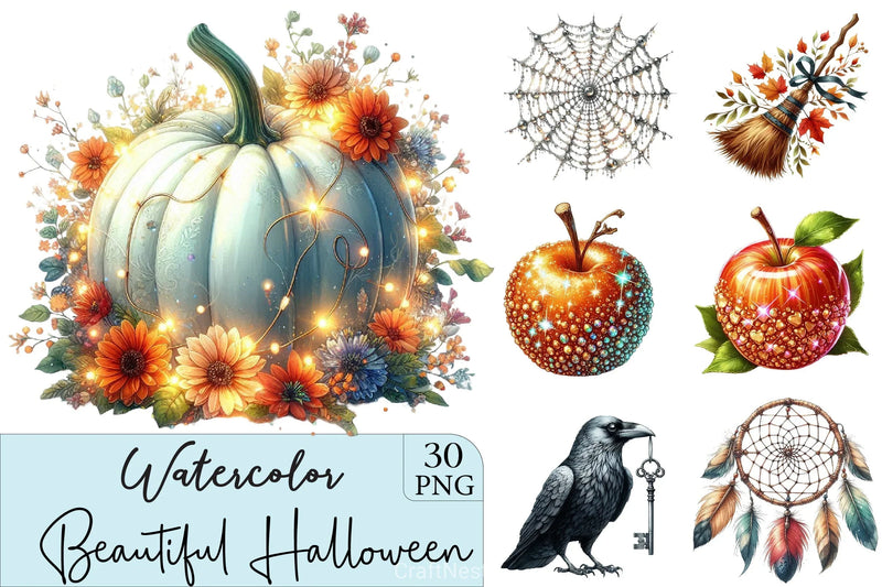 Beautiful Halloween Clipart Bundle 2 - CraftNest - Digital Crafting and Art