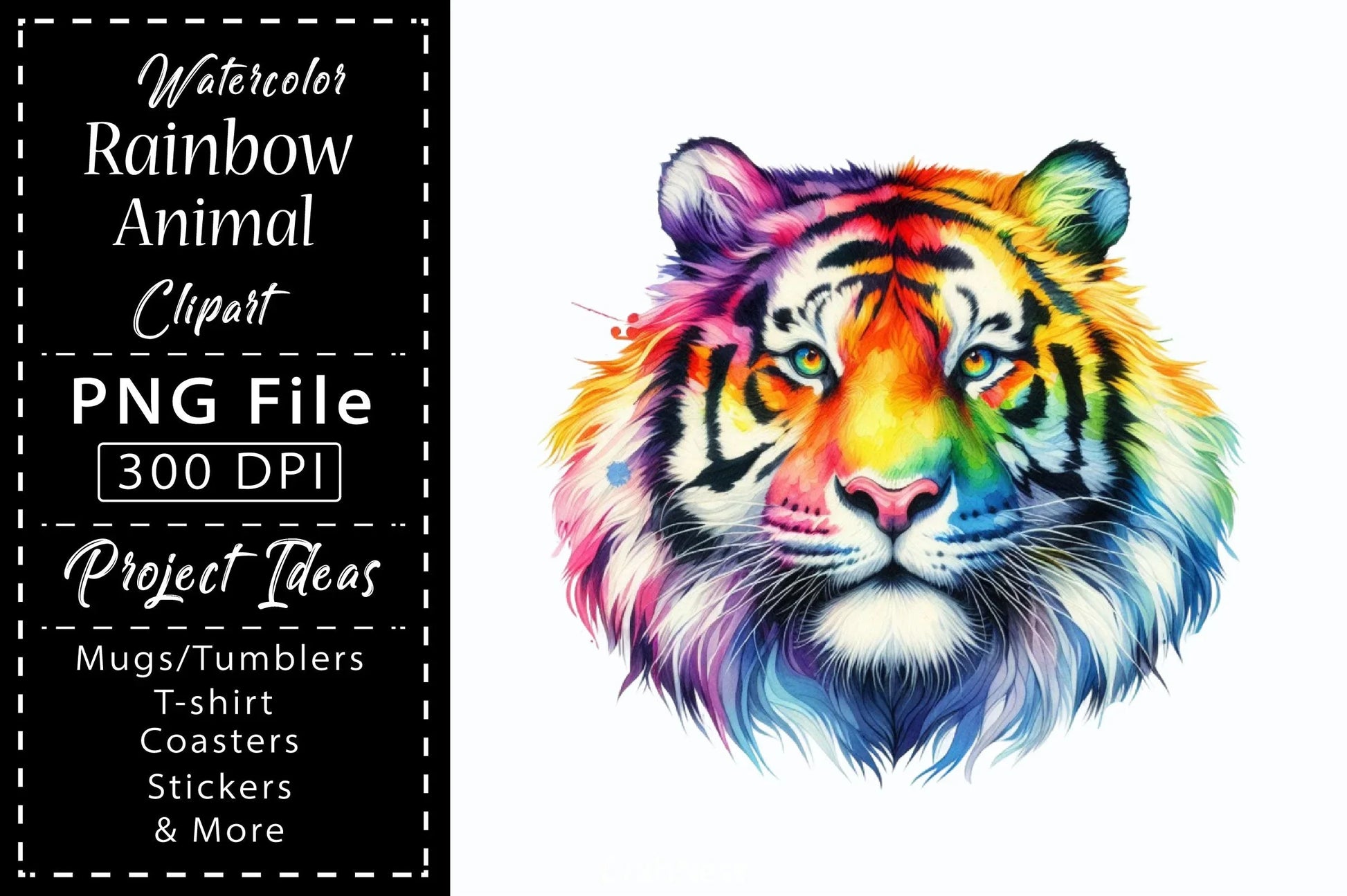 Rainbow Animals Clipart Bundle 13 - CraftNest - Digital Crafting and Art