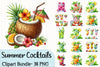 Summer Cocktails Clipart Bundle