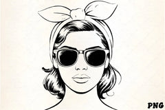 Retro American Woman Clipart Bundle - CraftNest - Digital Crafting and Art