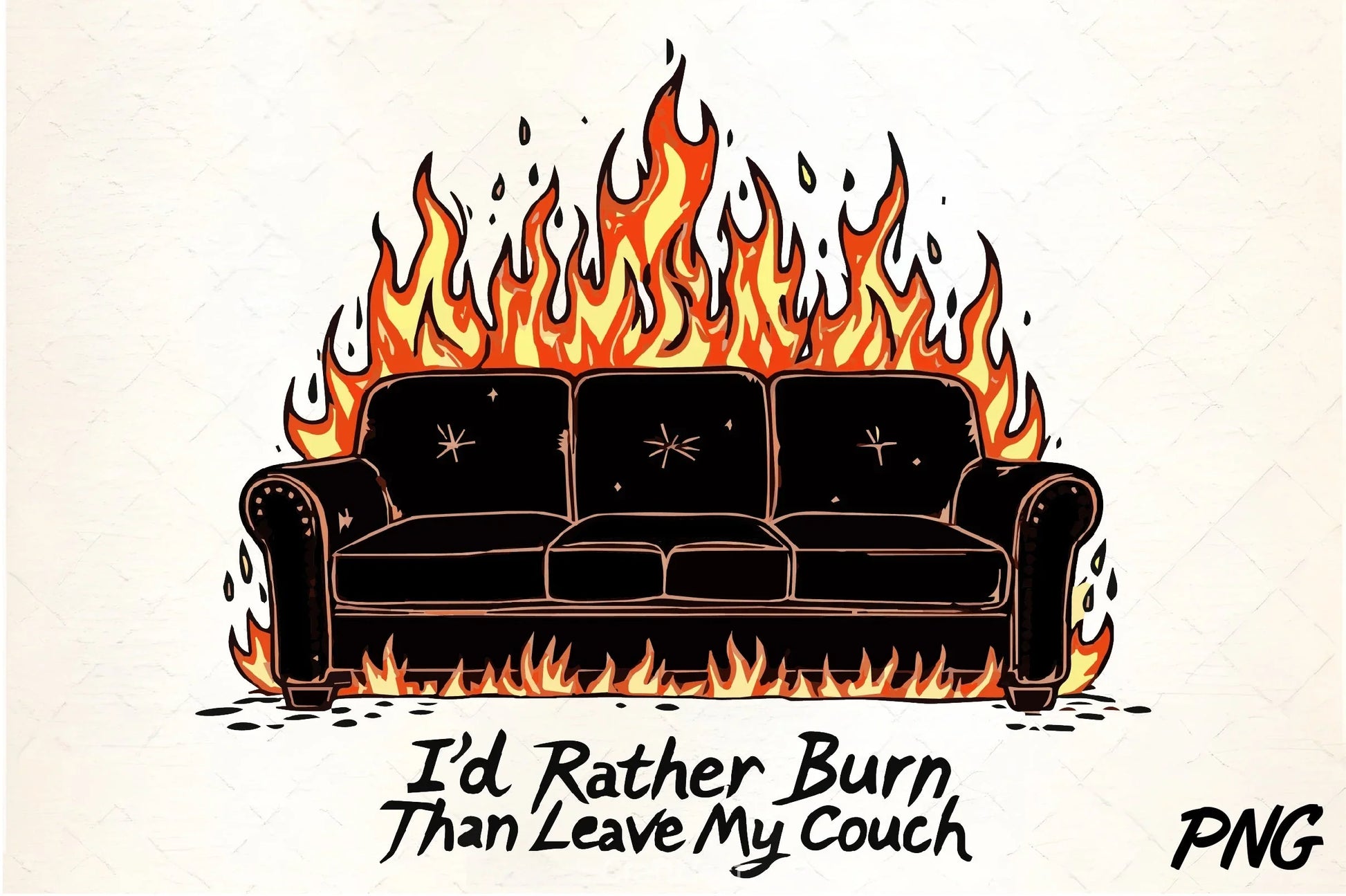 Burning Couch Fire WV Clipart Bundle - CraftNest - Digital Crafting and Art