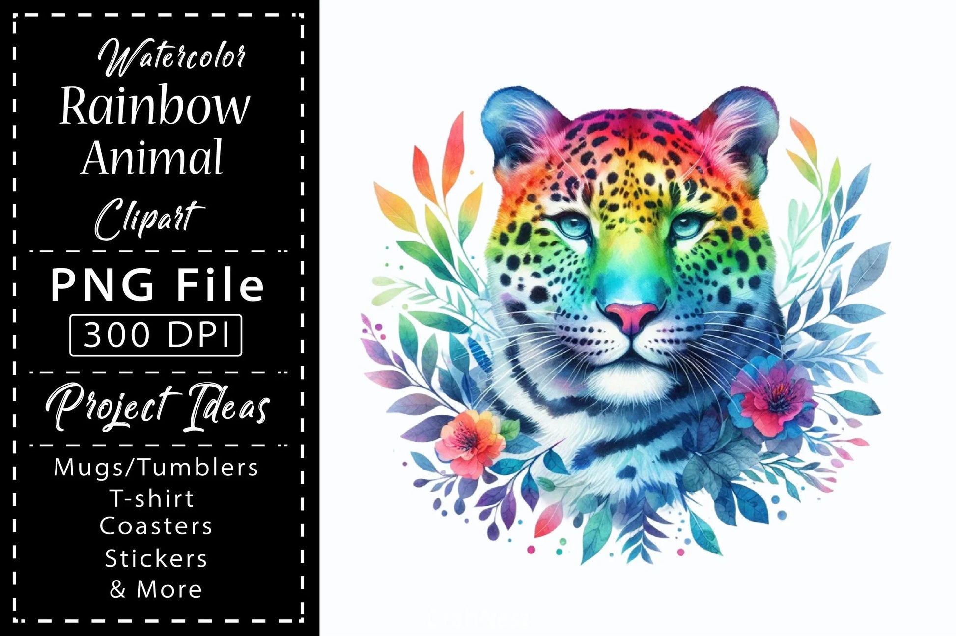 Rainbow Animals Clipart Bundle 12 - CraftNest - Digital Crafting and Art