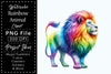 Rainbow Animals Clipart Bundle
