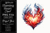 Flaming Heart Clipart Bundle