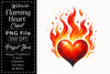 Flaming Heart Clipart Bundle