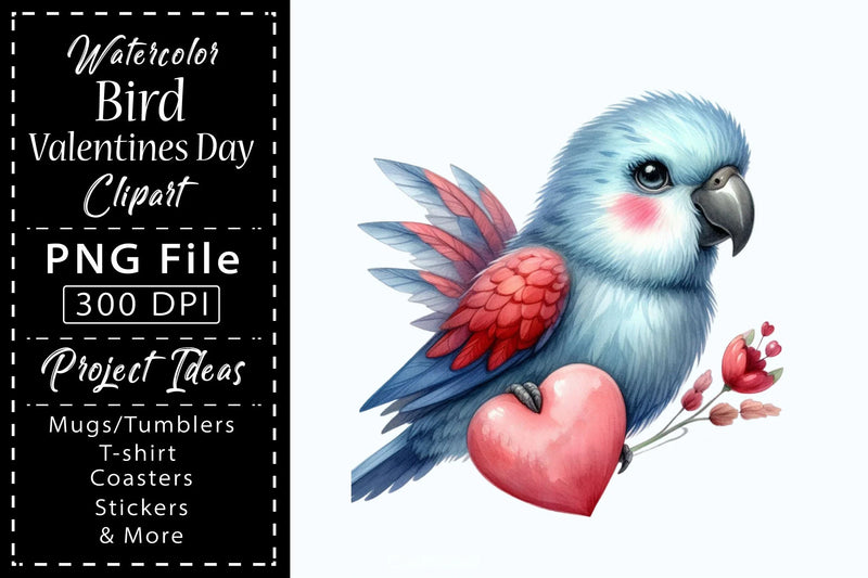 Bird Valentines Clipart Bundle 9 - CraftNest - Digital Crafting and Art