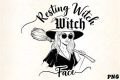 Resting Witch Face Clipart Bundle - CraftNest - Digital Crafting and Art