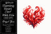 Flaming Heart Clipart Bundle