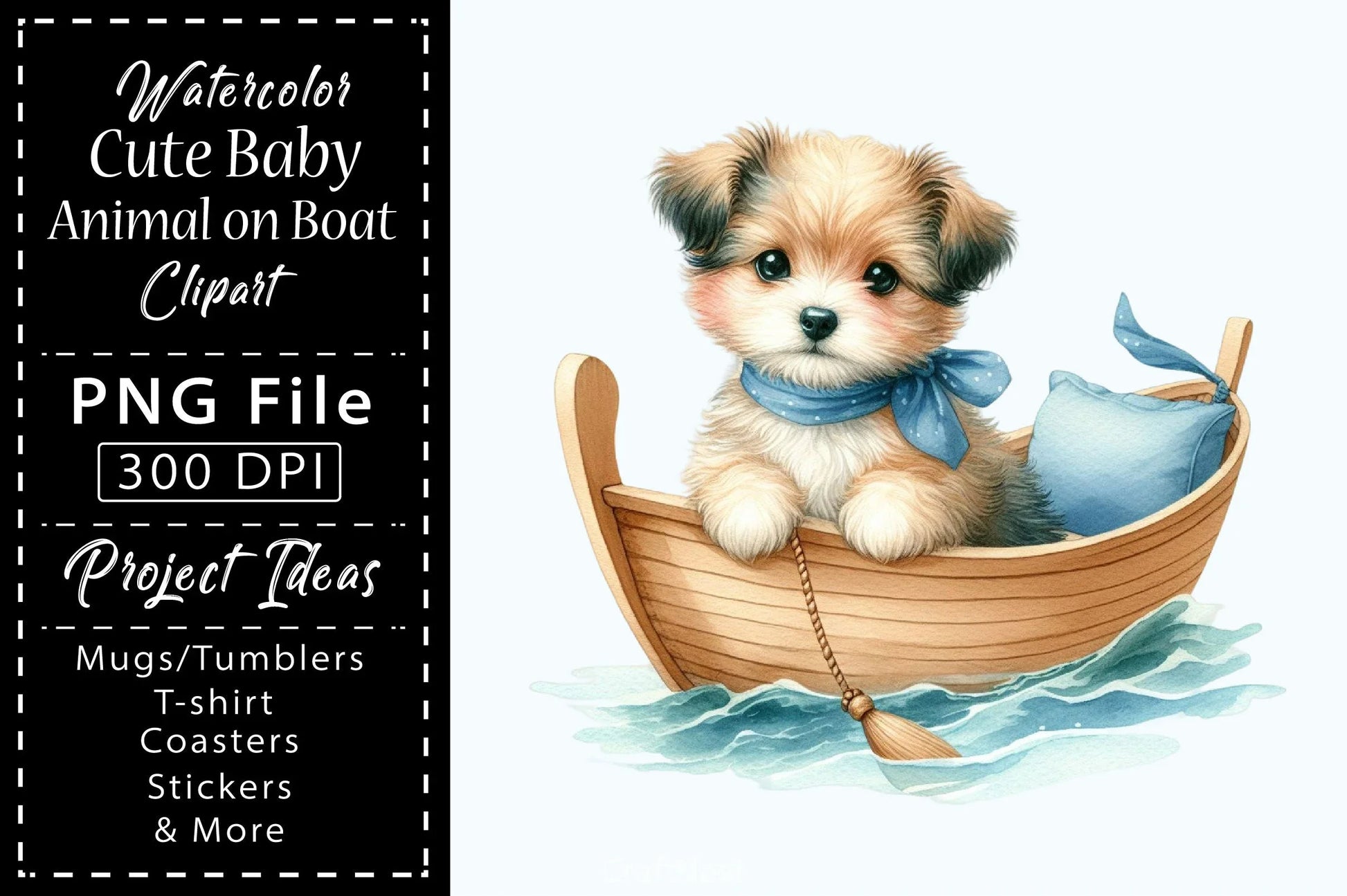 Cute Baby Animals Boat Clipart Bundle 7 - CraftNest - Digital Crafting and Art