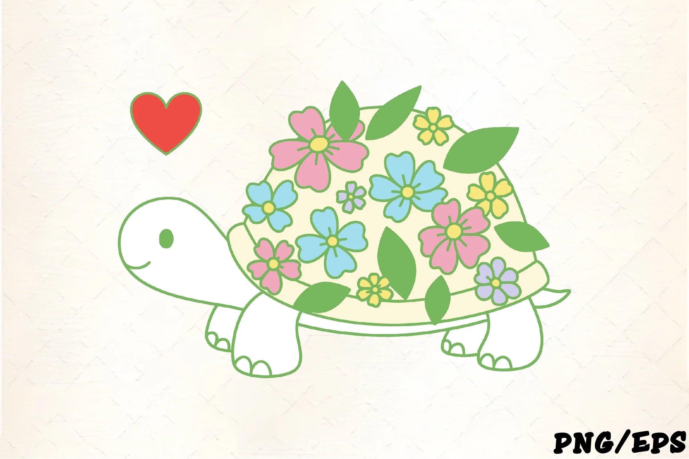 Flower Turtle Heart Clipart Bundle - CraftNest - Digital Crafting and Art