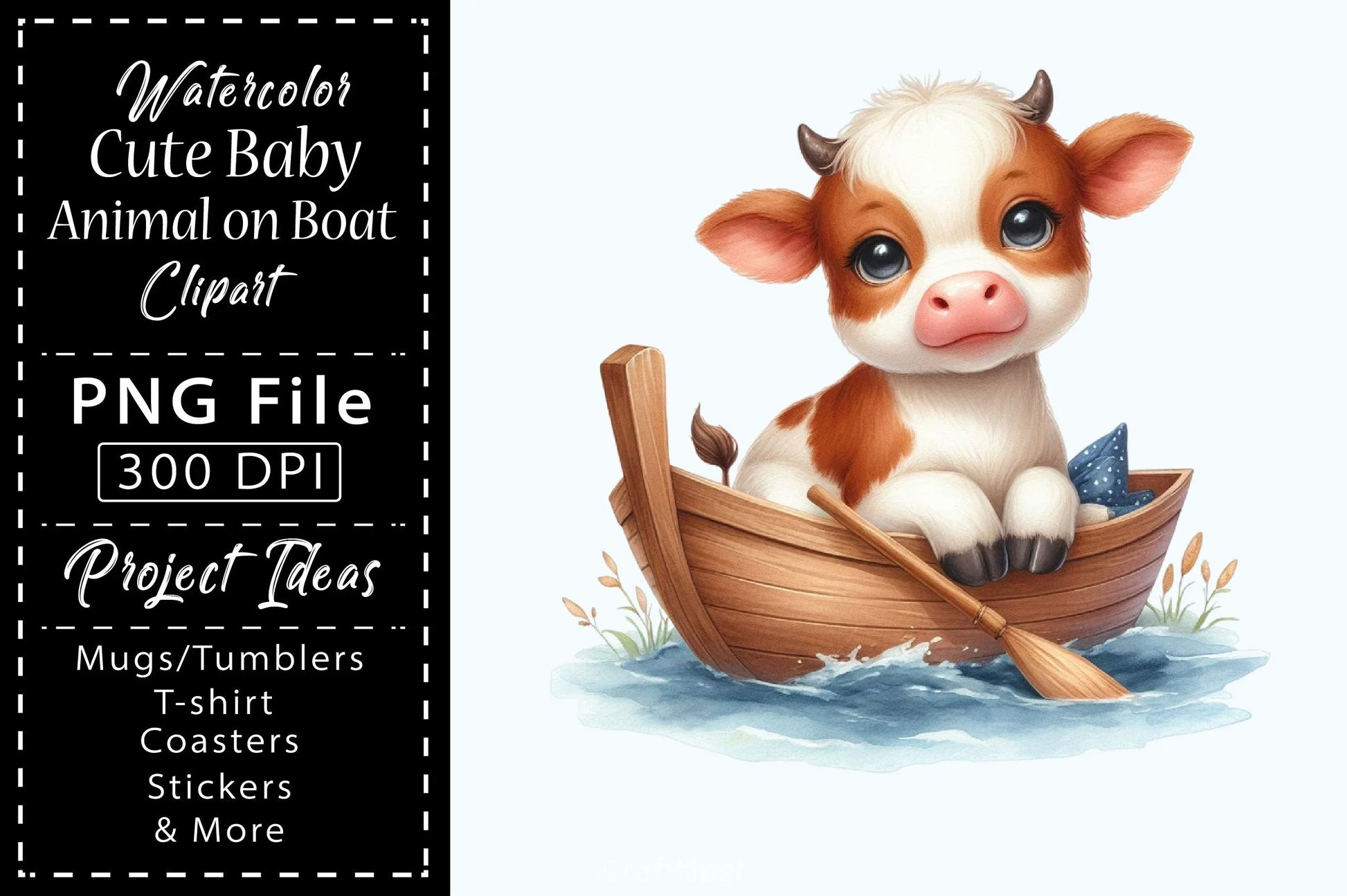 Cute Baby Animals Boat Clipart Bundle 11 - CraftNest - Digital Crafting and Art