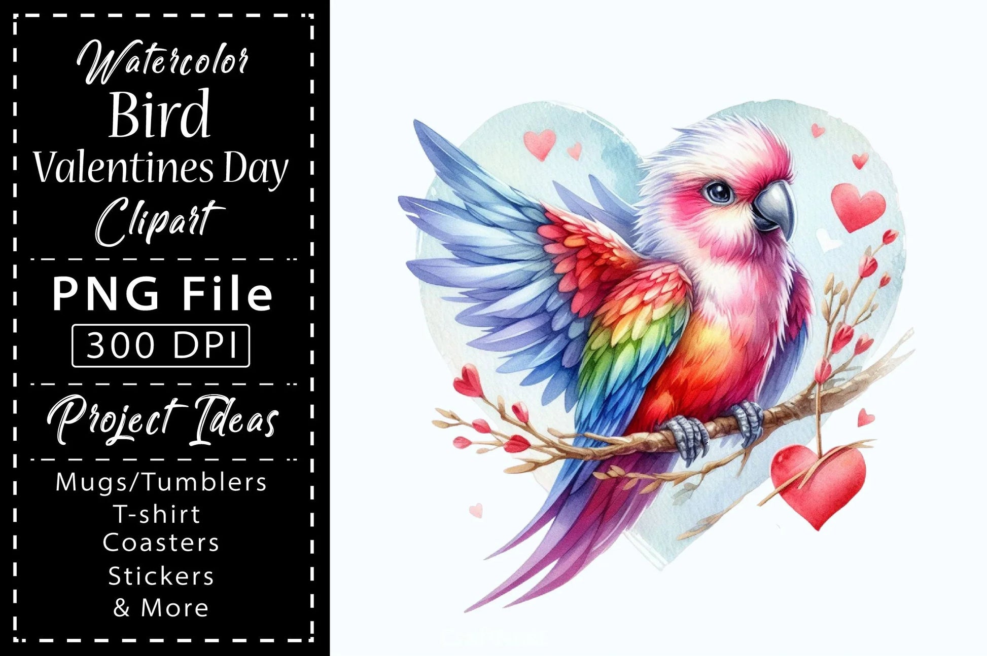 Bird Valentines Clipart Bundle 2 - CraftNest - Digital Crafting and Art