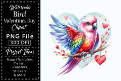 Bird Valentines Clipart Bundle 2 - CraftNest - Digital Crafting and Art