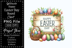 Easter Day Board Clipart Bundle 3 - CraftNest - Digital Crafting and Art