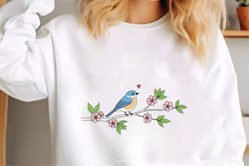 Bluebird Blossom Spring Clipart Bundle - CraftNest - Digital Crafting and Art