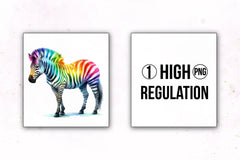 Rainbow Animals Clipart Set 5 - CraftNest - Digital Crafting and Art