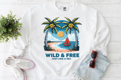 Wild & Free Sea Vibes Clipart Bundle - CraftNest - Digital Crafting and Art