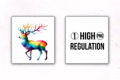 Rainbow Animals Clipart Bundle 7 - CraftNest - Digital Crafting and Art