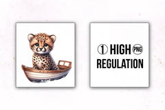 Cute Baby Animals Boat Clipart Bundle 23 - CraftNest - Digital Crafting and Art