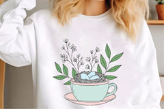 Birds Nest Eggs Teacup Spring Clipart Bundle - CraftNest - Digital Crafting and Art