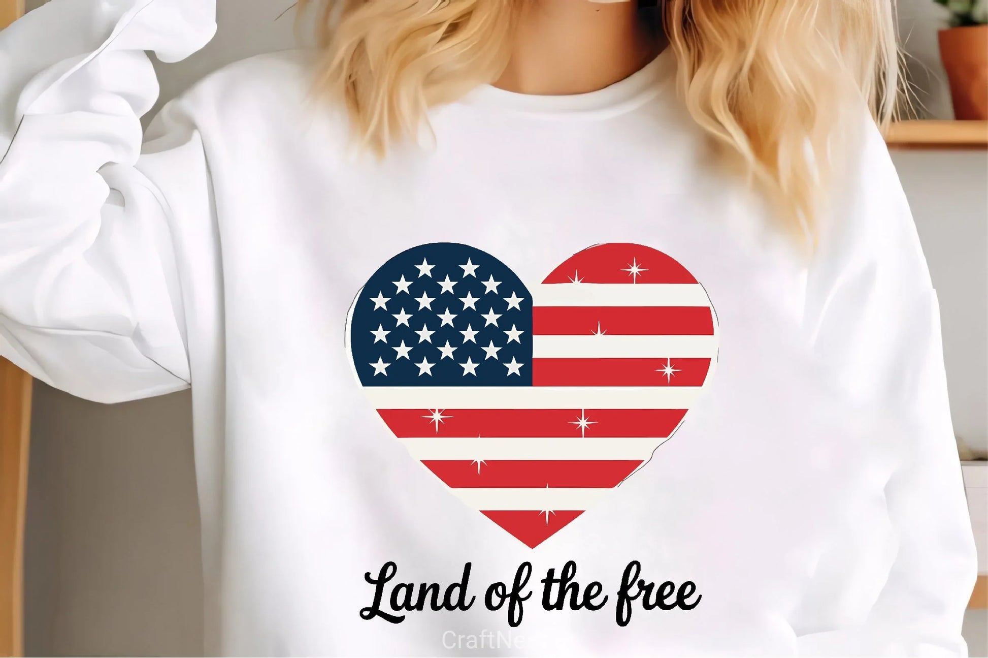 American Flag Heart Clipart Bundle 2 - CraftNest - Digital Crafting and Art