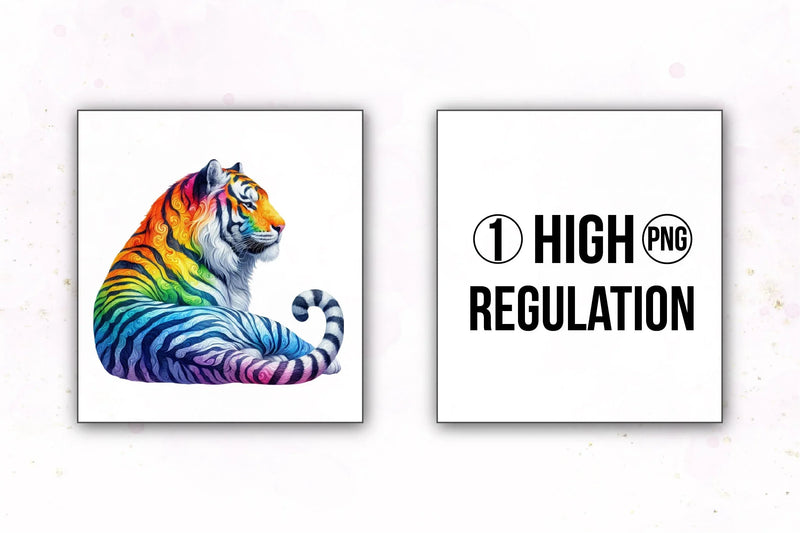 Rainbow Animals Clipart Bundle 5 - CraftNest - Digital Crafting and Art