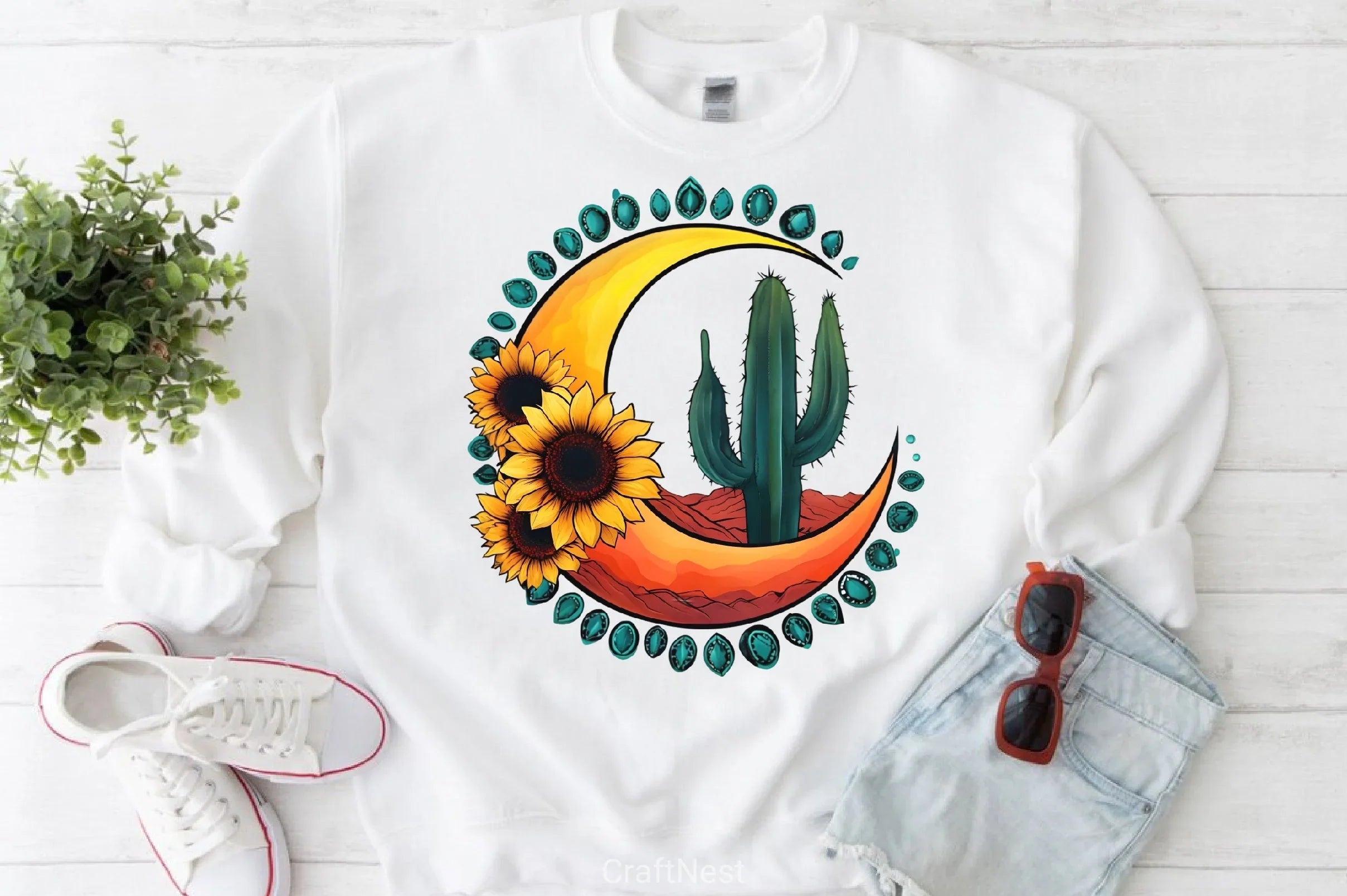 Western Crescent Clipart Bundle - CraftNest - Digital Crafting and Art