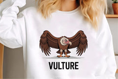 Cartoon Vulture Alphabet V Kids Clipart Bundle - CraftNest - Digital Crafting and Art