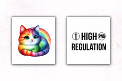 Rainbow Animals Clipart Set 2 - CraftNest - Digital Crafting and Art