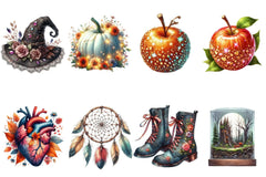 Beautiful Halloween Clipart Bundle 2 - CraftNest - Digital Crafting and Art