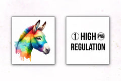 Rainbow Animals Clipart Bundle 3 - CraftNest - Digital Crafting and Art