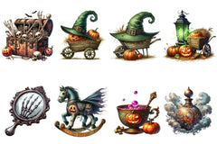 Antique Halloween Clipart Bundle 2 - CraftNest - Digital Crafting and Art
