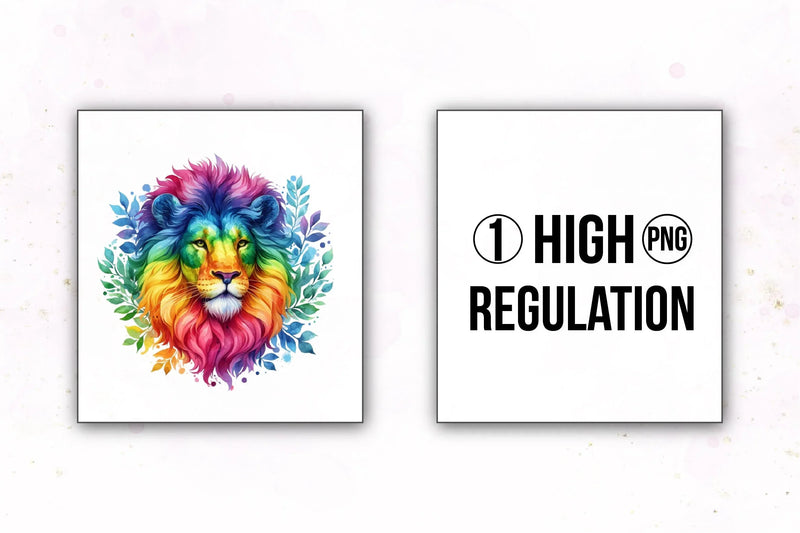 Rainbow Animals Clipart Bundle 16 - CraftNest - Digital Crafting and Art