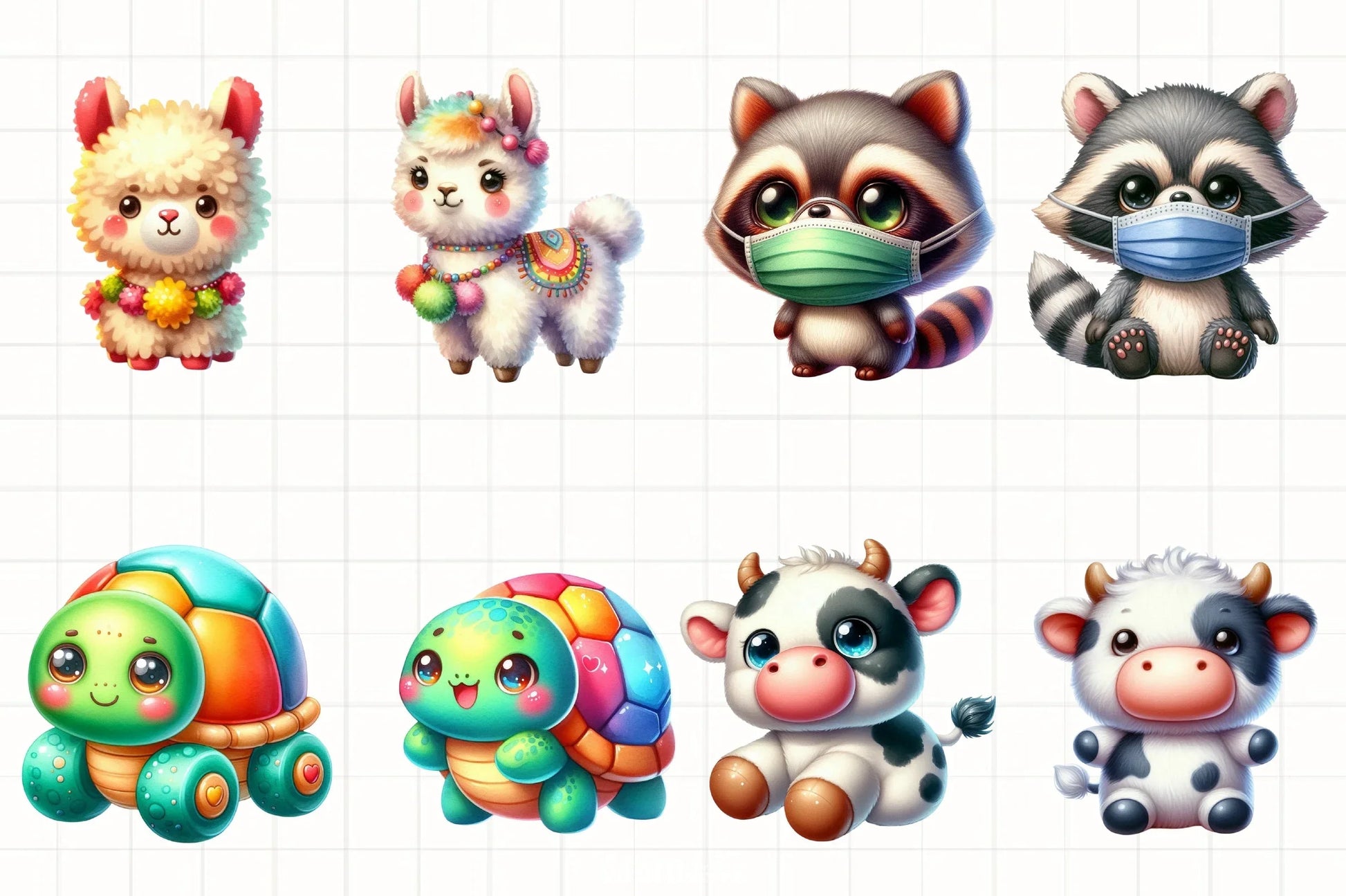 Cute Toy Animals Clipart Bundle - CraftNest - Digital Crafting and Art