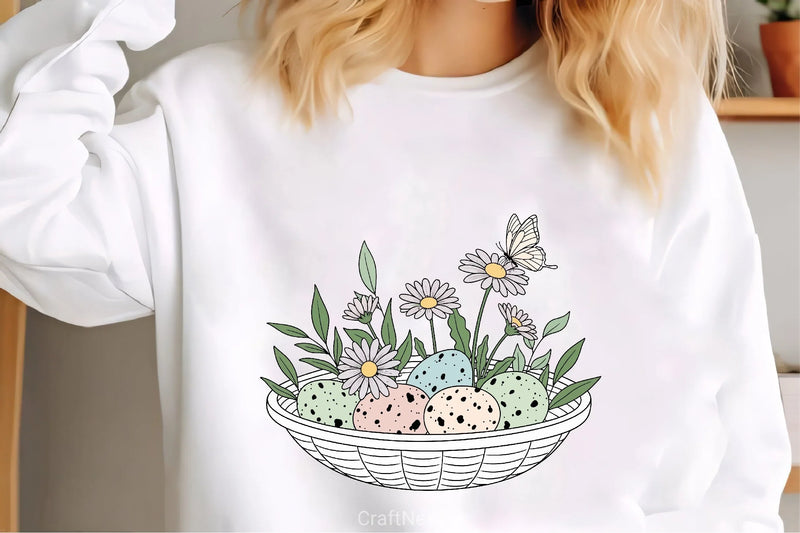 Easter Eggs & Spring Flowers Clipart Bundle - CraftNest - Digital Crafting and Art