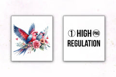 Bird Valentines Clipart Bundle - CraftNest - Digital Crafting and Art