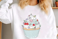 Pastel Cupcake Clipart Bundle - CraftNest - Digital Crafting and Art