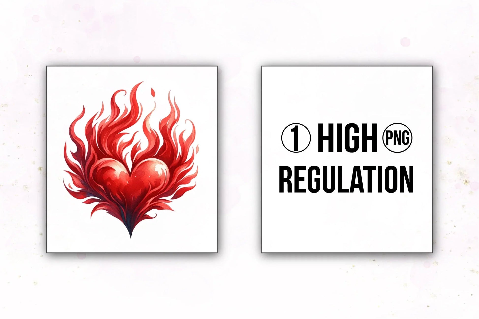 Flaming Heart Clipart Bundle 12 - CraftNest - Digital Crafting and Art