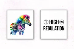 Rainbow Animals Clipart Bundle 9 - CraftNest - Digital Crafting and Art