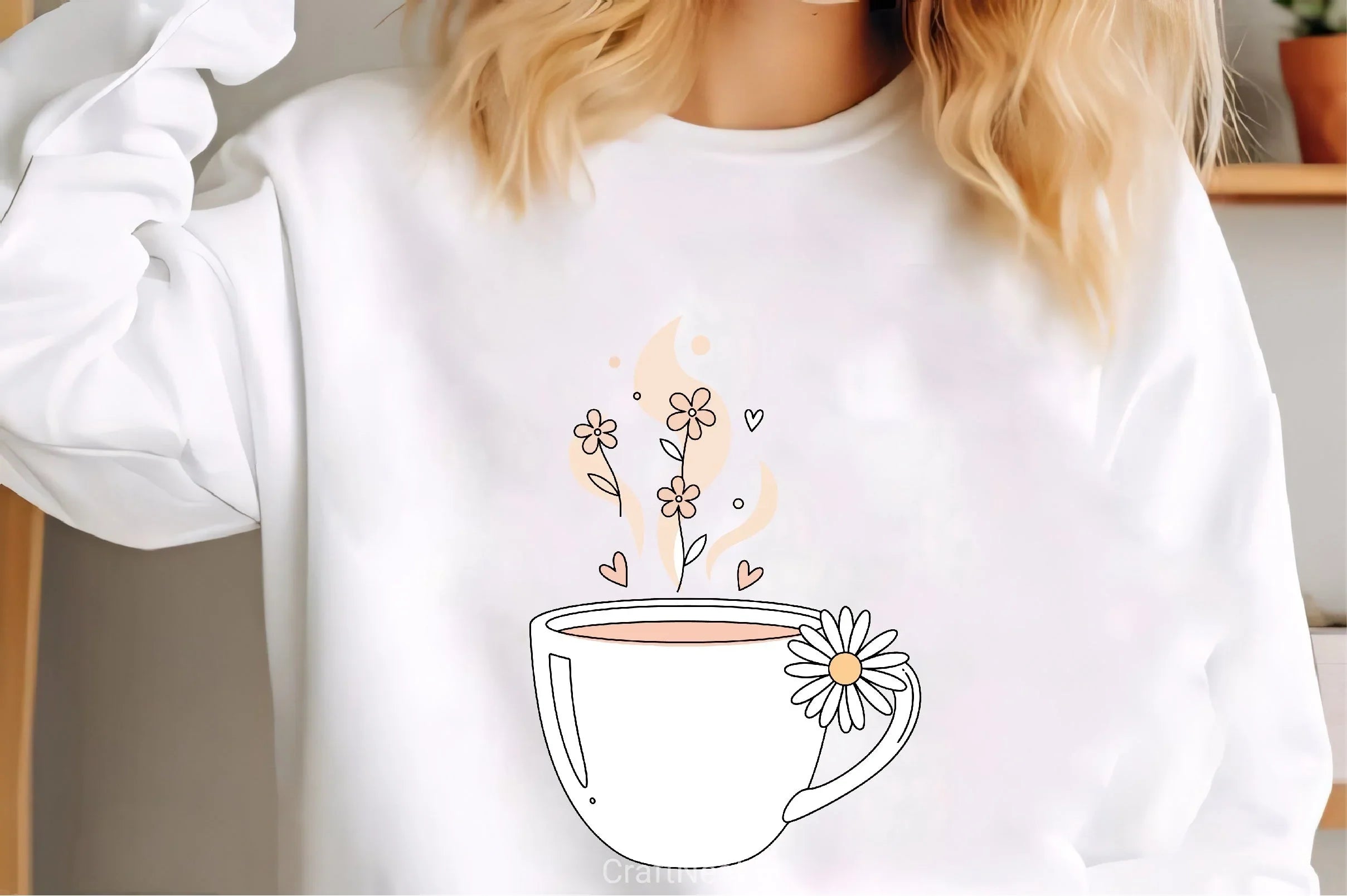 Cozy Tea Floral Steam & Daisy Clipart Bundle - CraftNest - Digital Crafting and Art