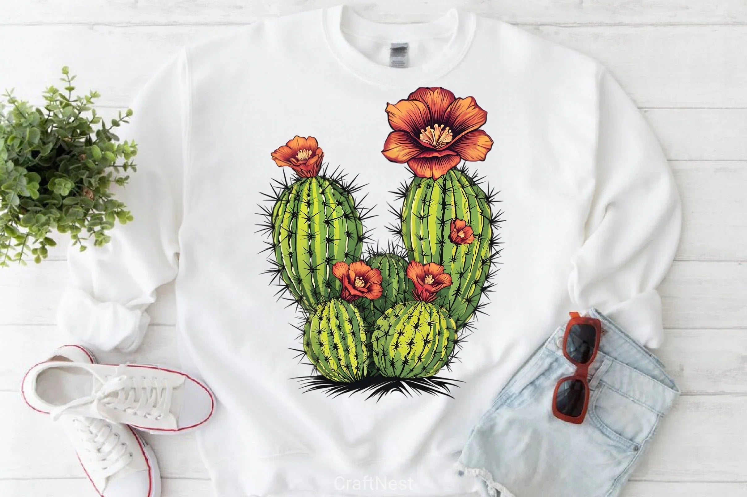 Western Cactus Clipart Bundle - CraftNest - Digital Crafting and Art