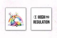 Rainbow Animals Clipart Bundle 15 - CraftNest - Digital Crafting and Art