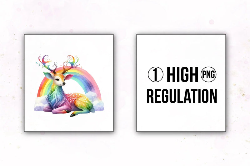 Rainbow Animals Clipart Bundle 15 - CraftNest - Digital Crafting and Art